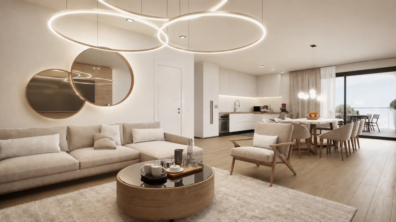 Interno attico del progetto 3V